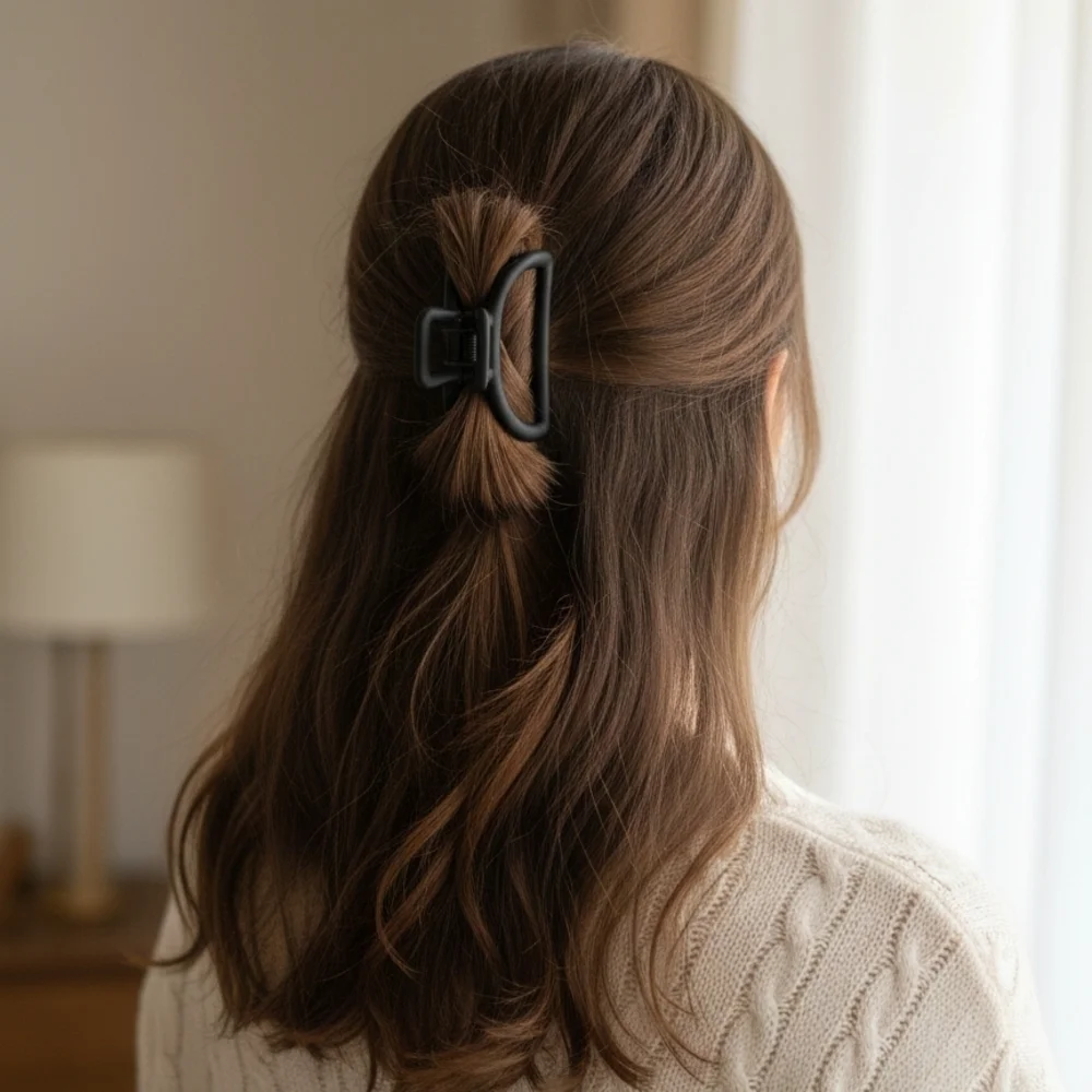 Black Hair Small Claw Clip (New)